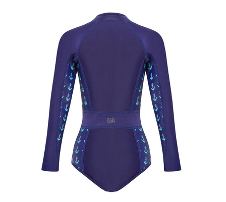 Einfacher Farbfront-Zipkinderneopren Wetsuit mit Anker-Sublimations-Druck fournisseur