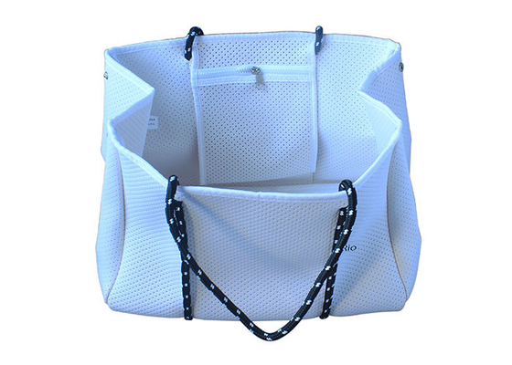Dauerhafte Neopren-Strand-Tasche mit Reißverschluss-/Wasser-beständigen Einkaufstaschen fournisseur