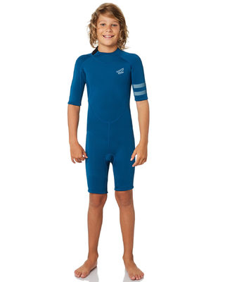 Blau scherzt Taucheranzug-UVschutz-Badeanzug Shorty Wetsuit-/Neopren-2.5mm langärmligen einteiligen vollen für Jungen fournisseur