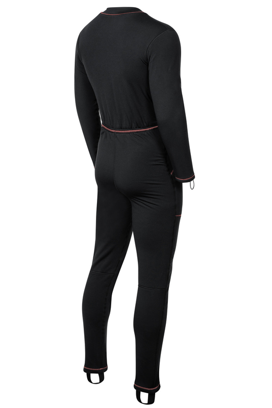 Leichte Unterwäsche Underfleece Drysuit mit vorderen Zip-und Knöchel-und Daumen-Schleifen fournisseur