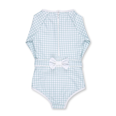 Weicher einteiliger Baby Lycra-Badeanzug-langärmlige Baby-Badebekleidung fournisseur